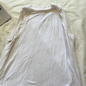 Athleta XXS mock neck white tank top
